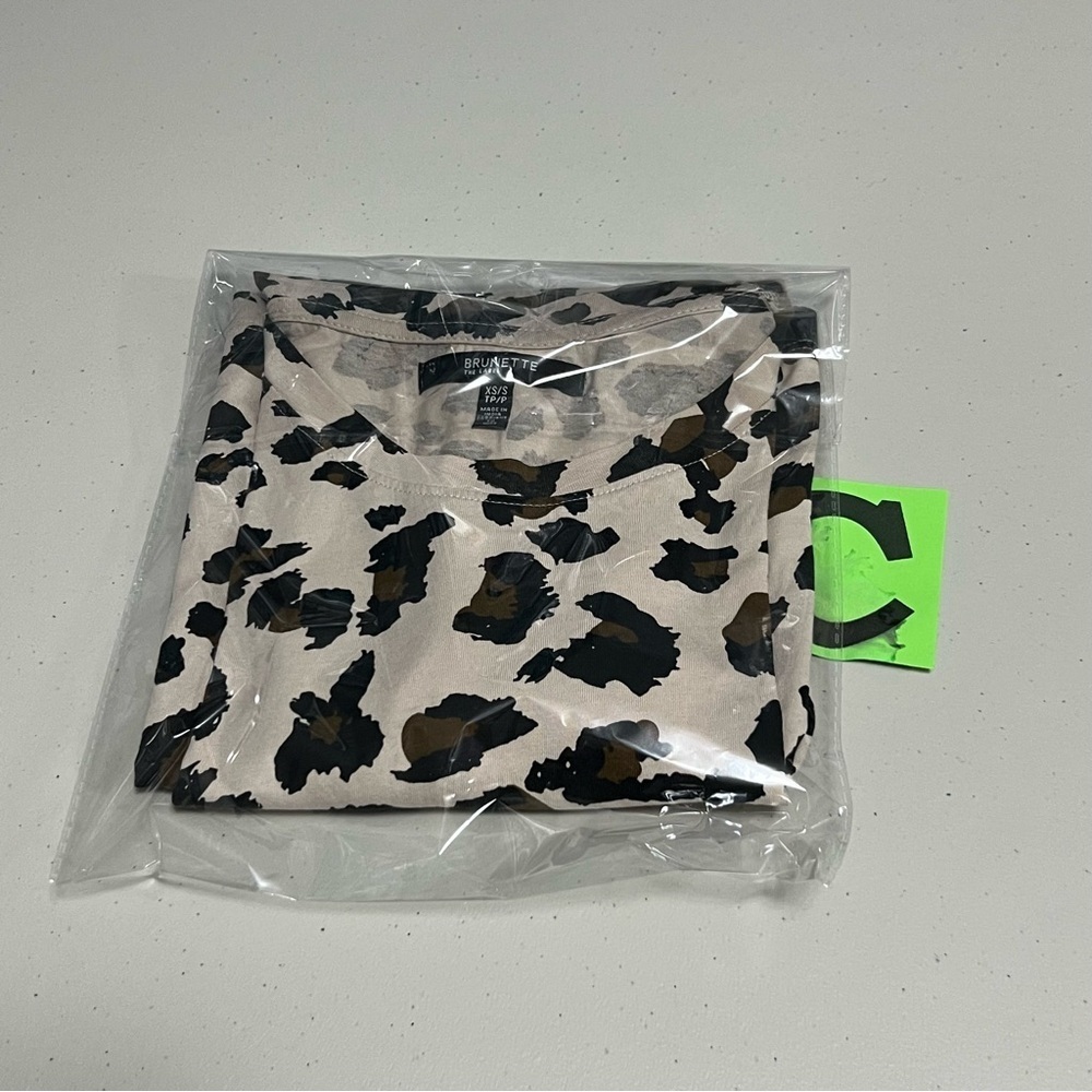 BRUNETTE THE LABEL Leopard Tee Dress Tan - Picture 11 of 11